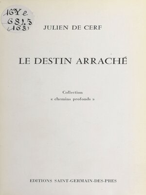 cover image of Le destin arraché